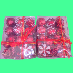 PAQUETE DE ADORNOS NAVIDEÑOS.