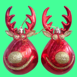 SET DE 2 ADORNOS NAVIDEÑOS.