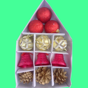 SET DE ADORNOS NAVIDEÑOS.