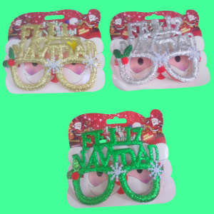 GAFAS NAVIDEÑAS SURTIDAS.
