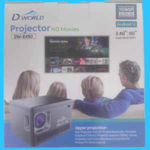 PROJECTOR HD. MOVIES. MARCA. D.WORLD.