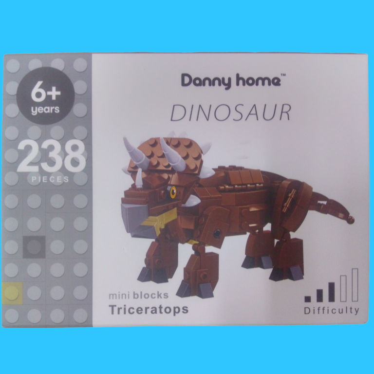 MINI BLOCK. DINOSAURIO TRICERATOPO. DANNY HOME.