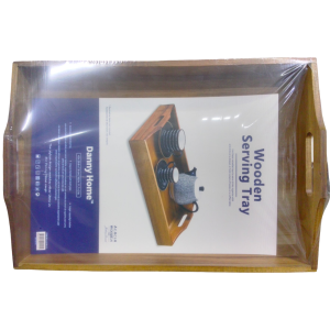 Bandeja de madera o azafata de alimentos. Marca DANNY HOME.