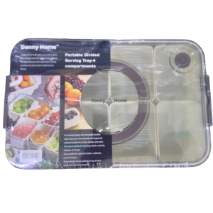 Bandeja con compartimiento. Marca DANNY HOME.