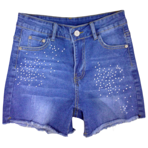 Shorts de mezclilla azul. Marca WELLSTAR.