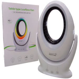 Ventilador y lámpara de mesa, 2 en 1.