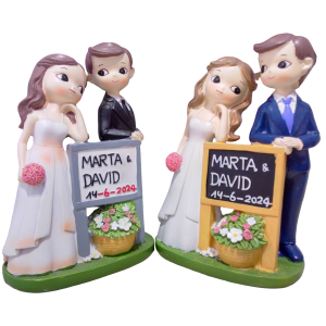 Adornos de decoración recuerdos de novios.