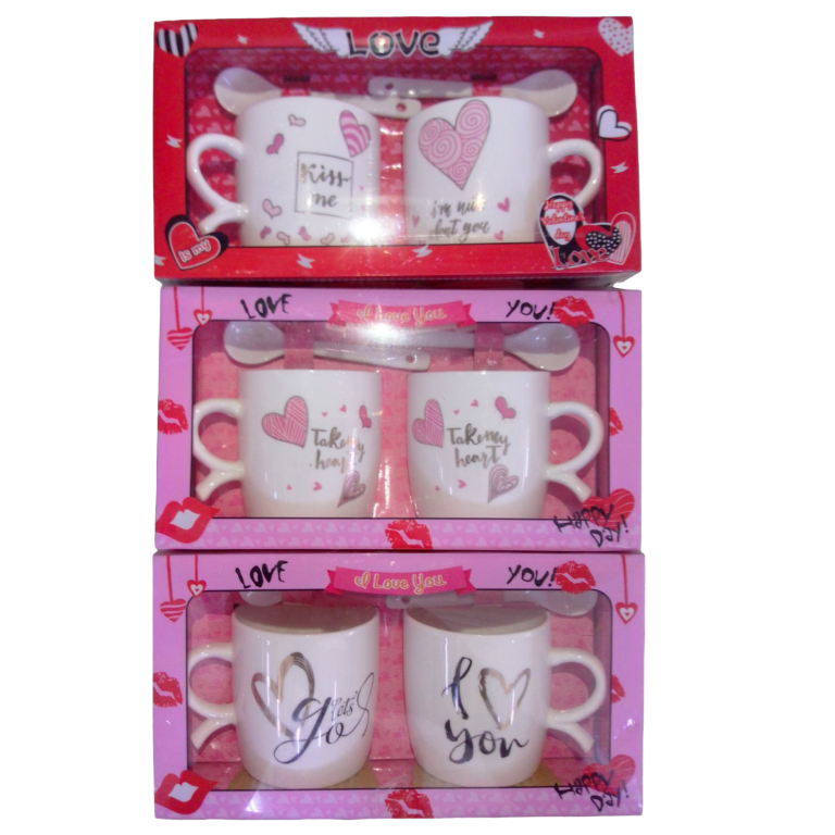 Tazas decoradas con frases.