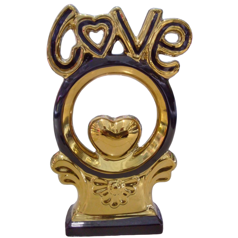 Adornos de decoración de porcelana. LOVE