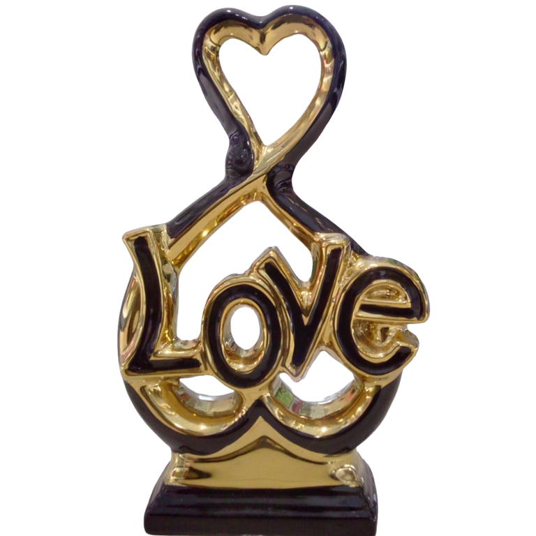 Adornos de decoración de porcelana. LOVE