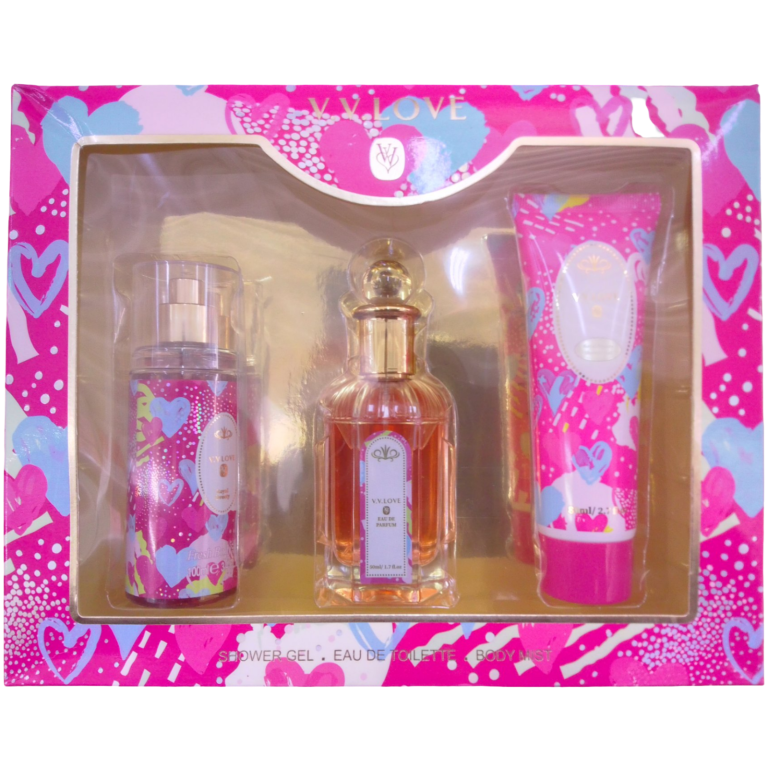 Set de perfumes y loción. V.V. LOVE.