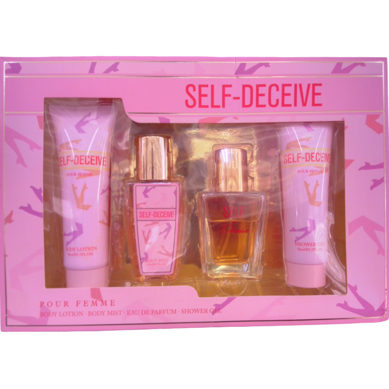 Set perfumes y loción. SELF DECEIVE.