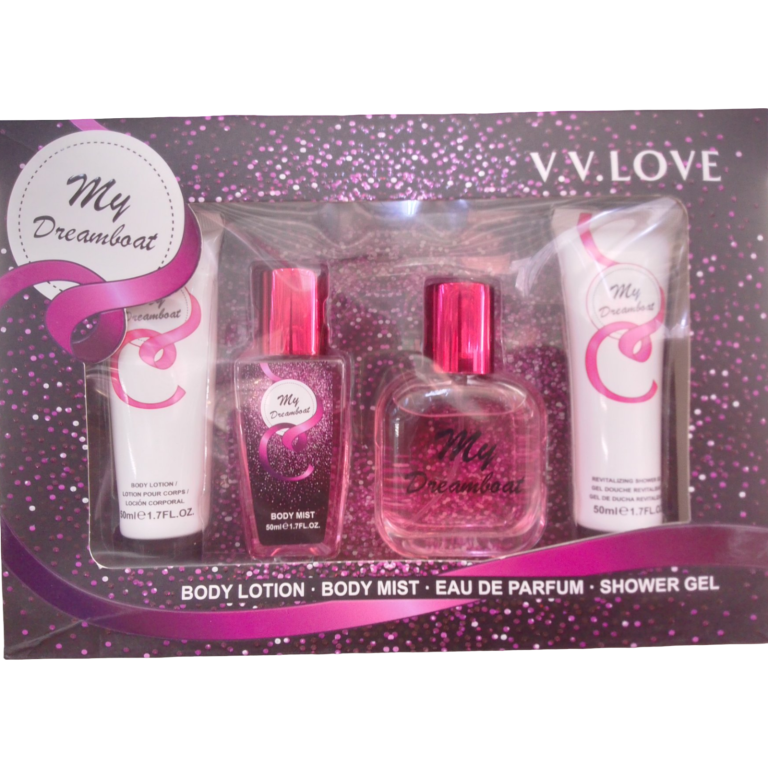Set de loción y perfumes para damas. MY DREAMBOAT.