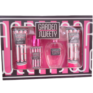 Set de perfumes y loción para damas. GARDEN SWEETY