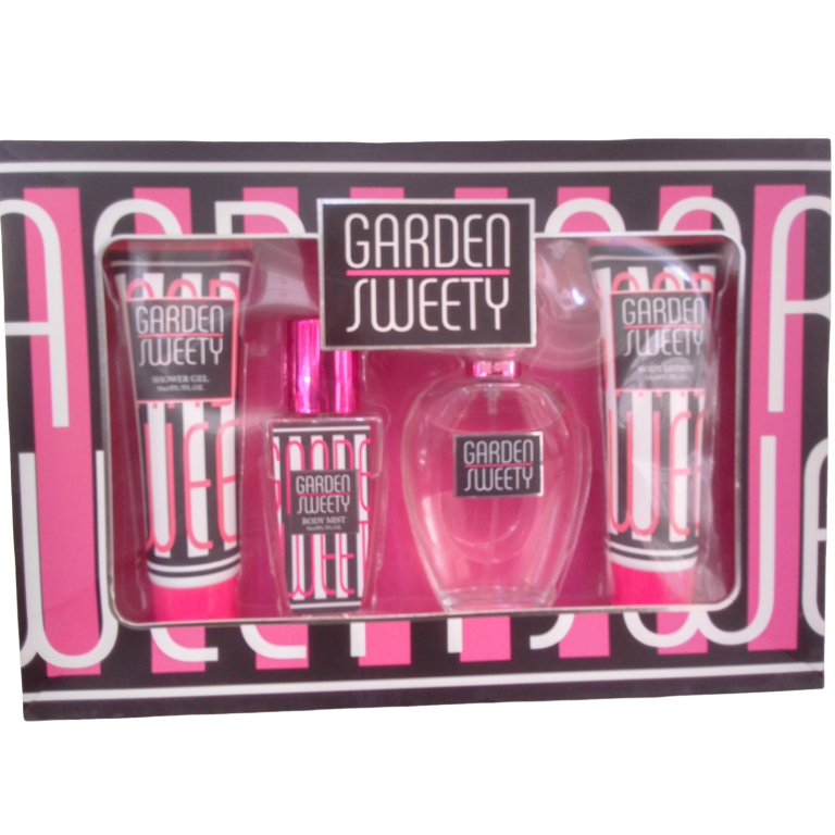 Set de perfumes y loción para damas. GARDEN SWEETY