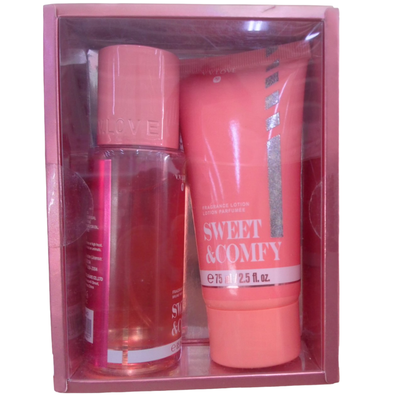 Set de loción y perfume para damas. SWEET & CONFY.