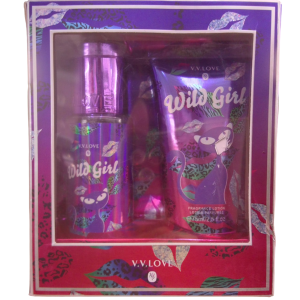 Set de loción y perfume para damas. WILD GIRL.