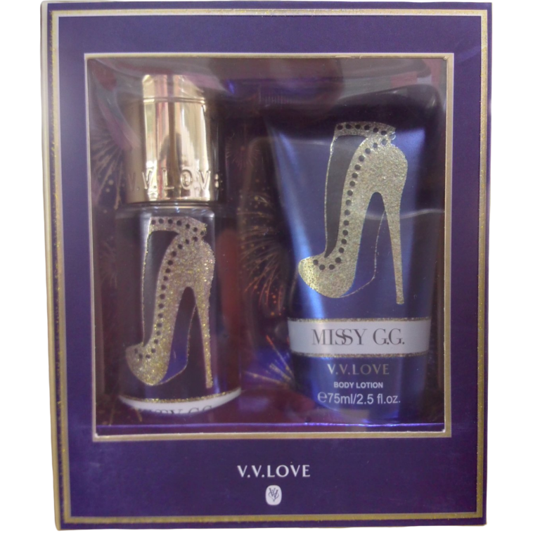 Set de loción y perfume para damas. MISSY G.G.