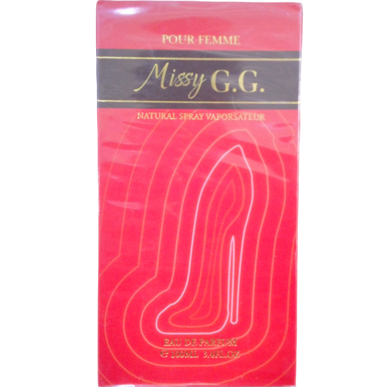 Perfume para damas. MISSY G.G. rojo.