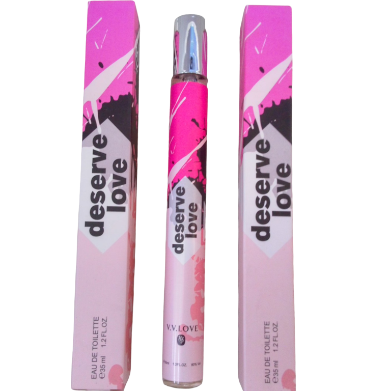 Perfume para damas de bolsillo 35 ml. DESERVE LOVE.