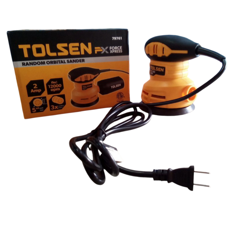 Lijadora Orbital aleatoria. Marca TOLSEN.