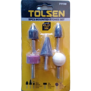 Set de piedras para esmerilar. Marca TOLSEN.
