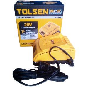 Cargador para batería recargable. Marca TOLSEN.