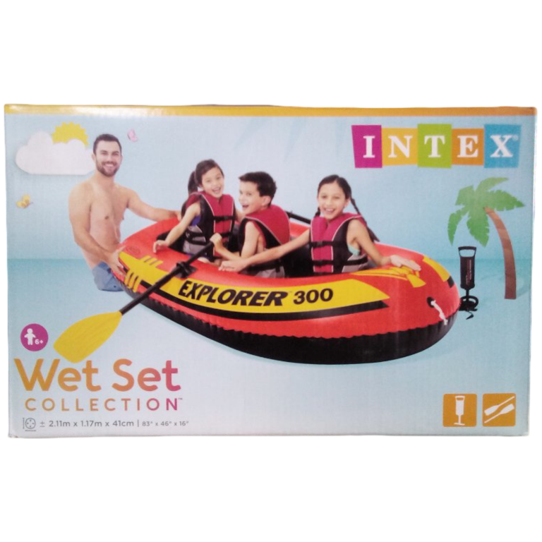Lancha inflable. Marca INTEX.
