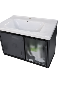 Mueble de baño moderno con lavamanos de cerámica