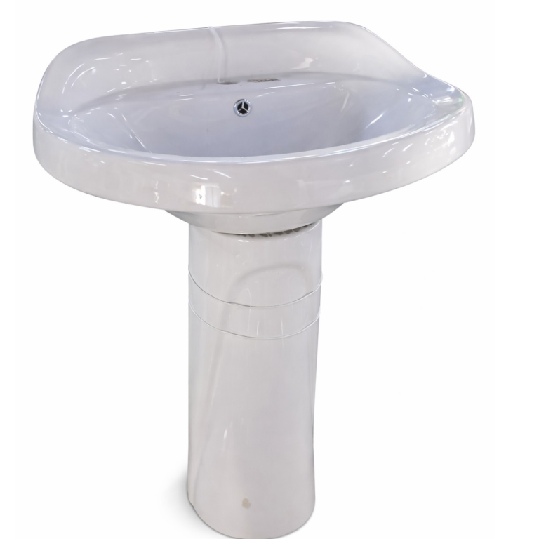 Lavamanos con pedestal de cerámica