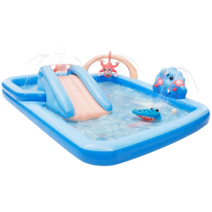 Piscina Inflable Infantil Aqua Play con Tobogán