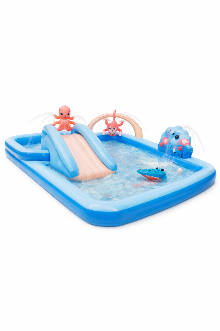 Piscina Inflable Infantil Aqua Play con Tobogán