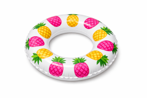 Flotador infantil de piñas tropicales