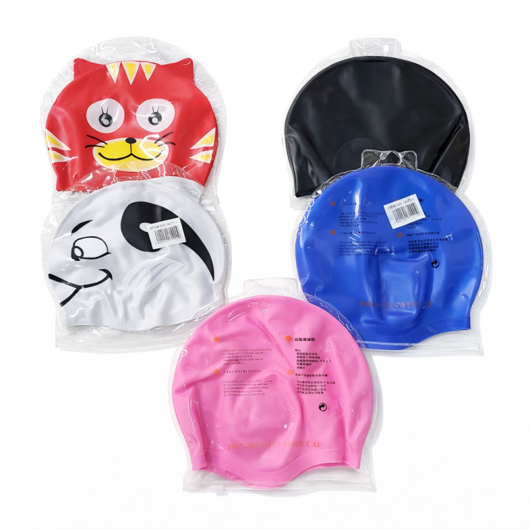 Gorro de Natación de Silicona para Niños – Diseños Divertidos por unidad