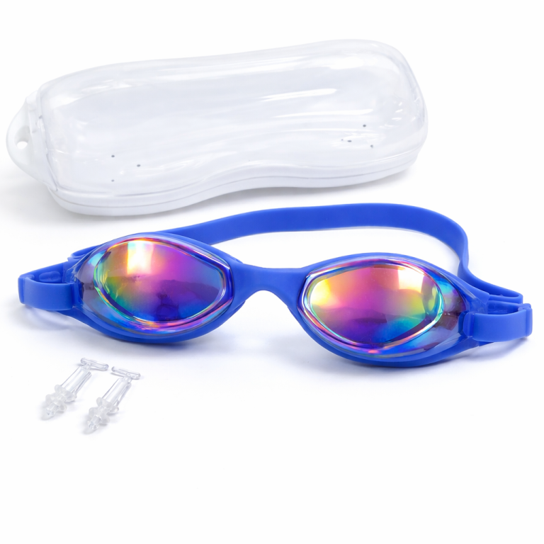 Lentes de Natación con Efecto Espejo y Estuche Protector