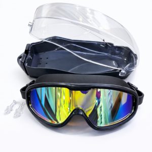 Máscara de Natación con Lente Espejo y Estuche Protector