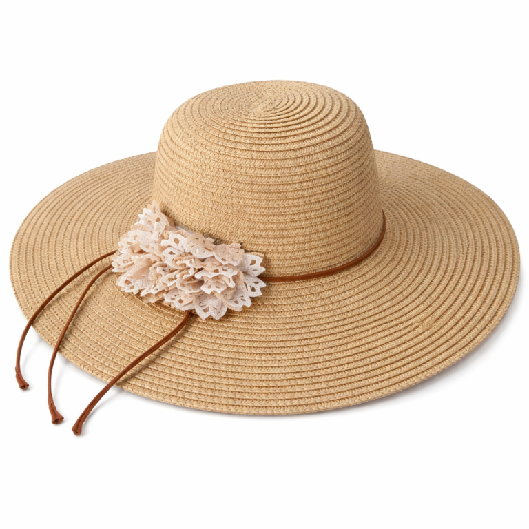 Sombrero Playero Floral Elegance