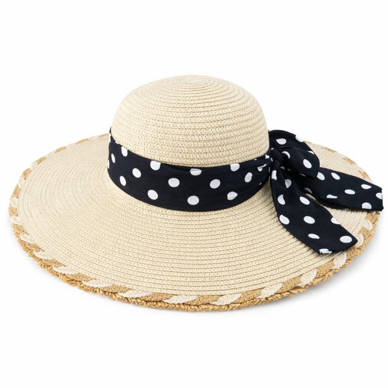 Sombrero Playero Chic Lunares