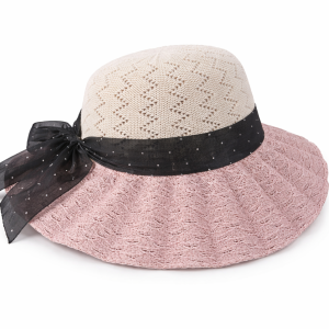 Sombrero Playero Elegance Rosa