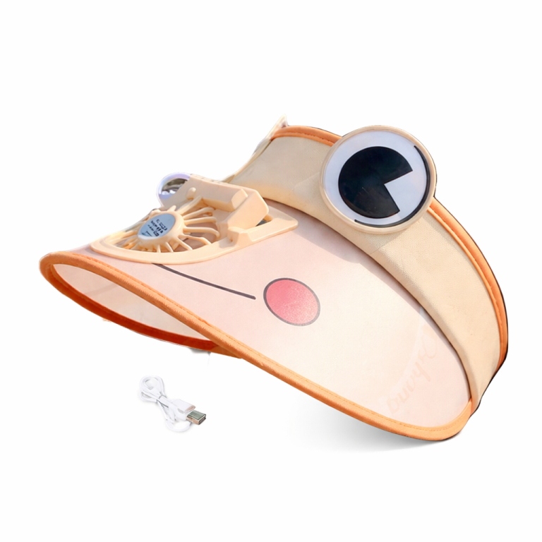 Visera Solar con Ventilador Recargable