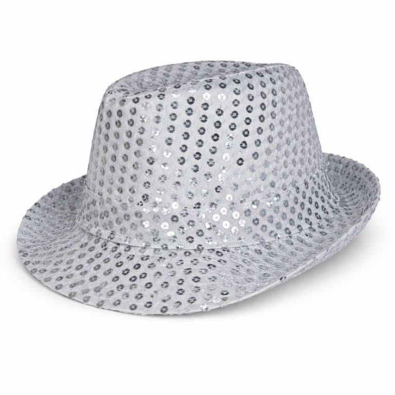 Sombrero Fashion Brillante Plateado