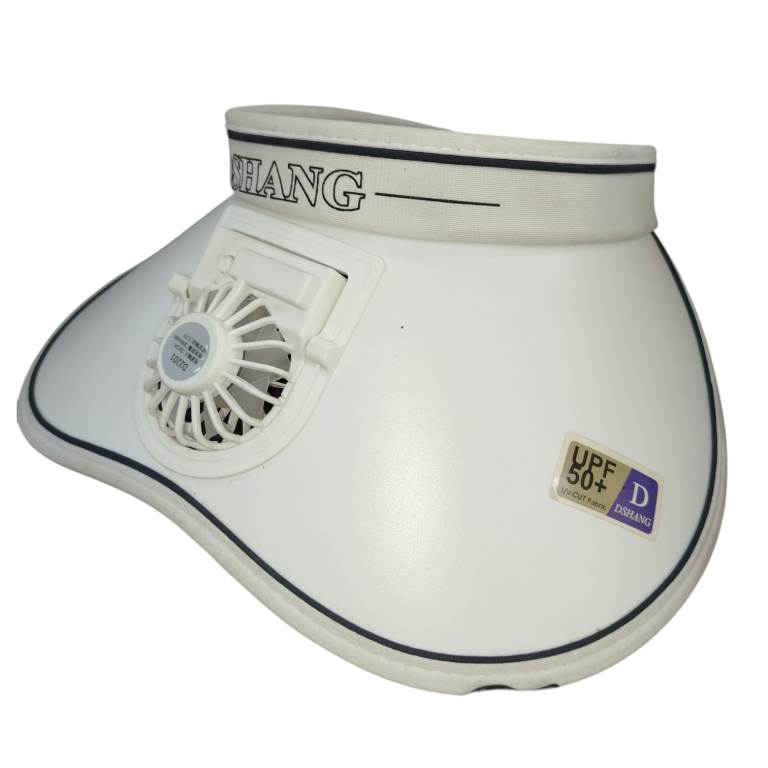 Visera Protectora Solar blanca Ajustable