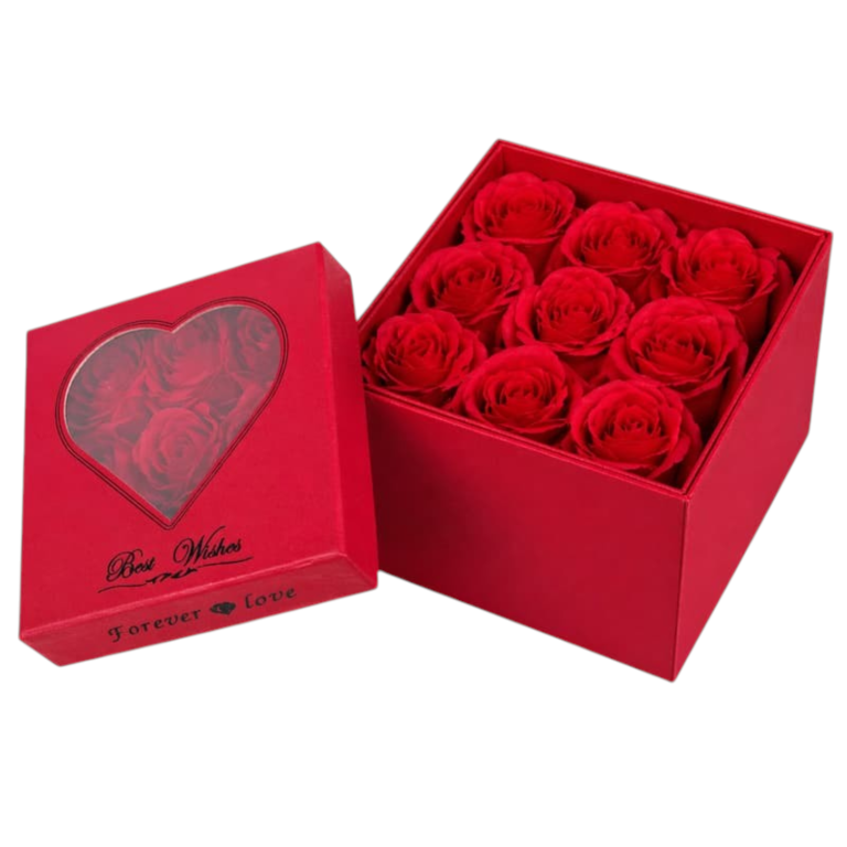 Caja de rosas