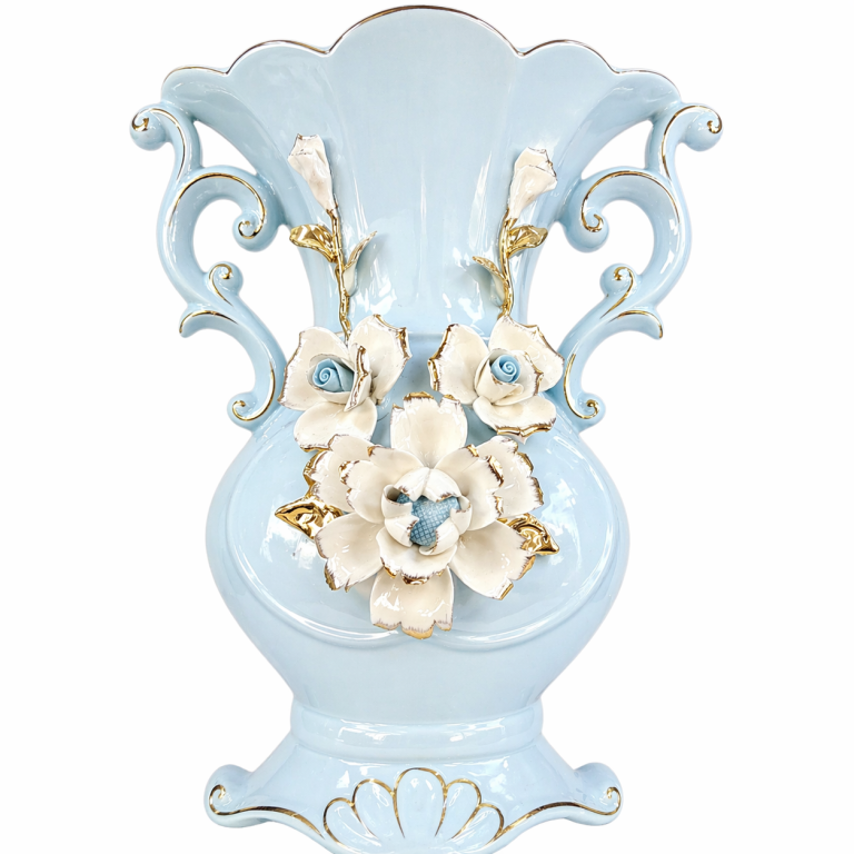 Jarrón Celeste Vintage Elegante