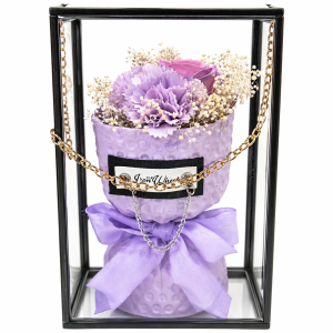 Arreglo Floral en Caja Transparente