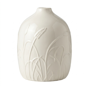 Jarrón Clásico Floral Blanco