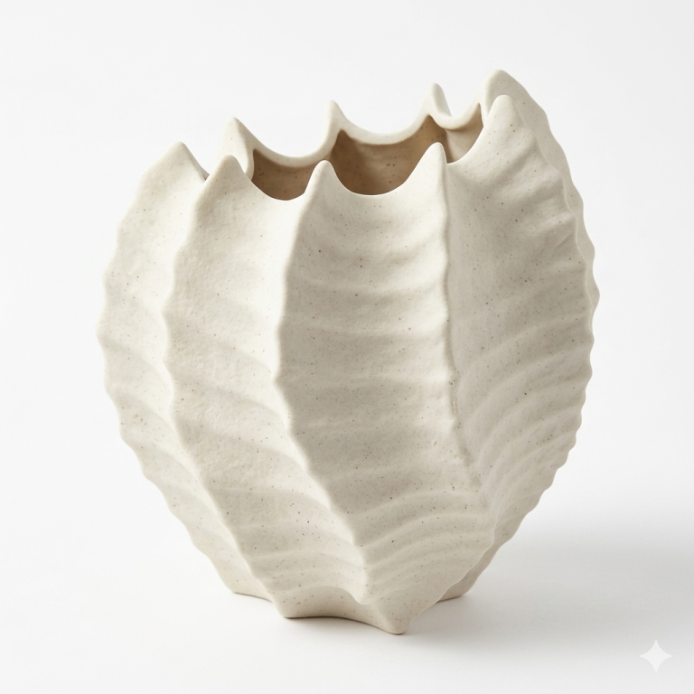 Jarrón Orgánico Textura Natural