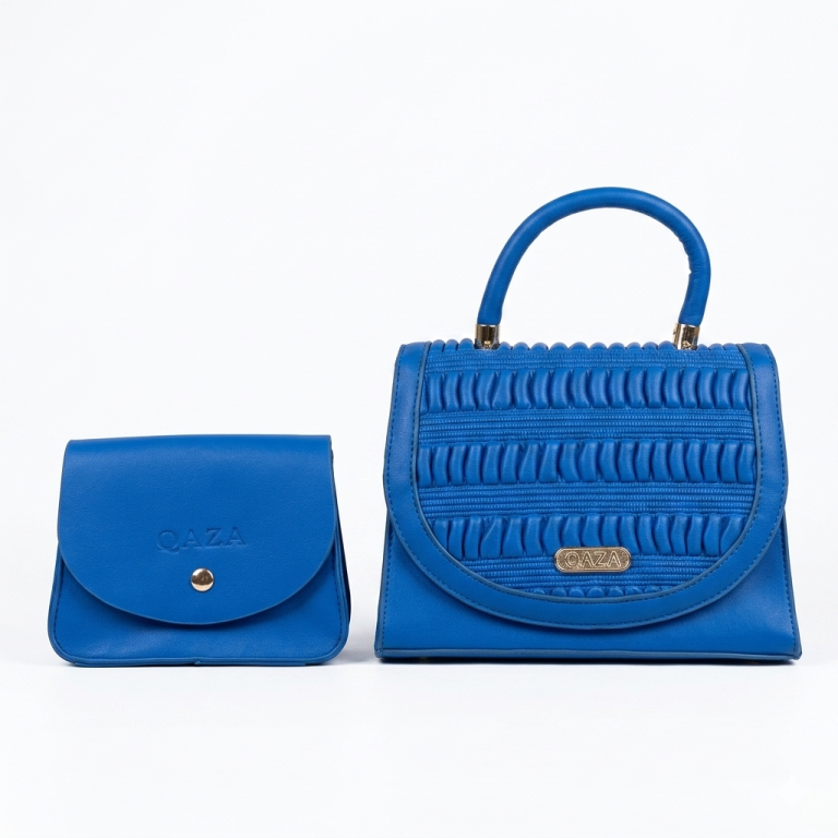 Dúo Cartera y Neceser Azul Royal