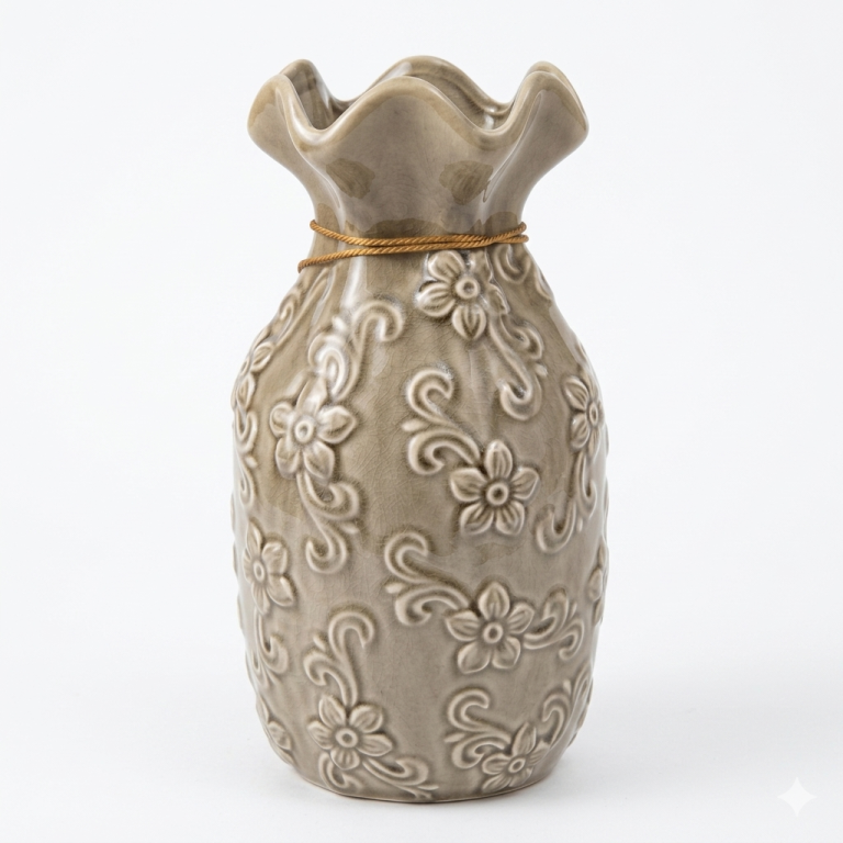 Florero Tulipán con Apliques