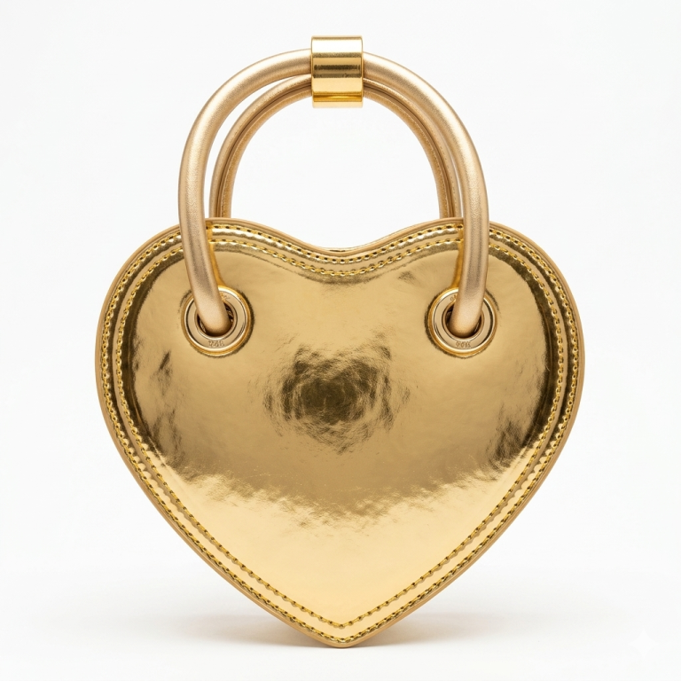 Cartera Gala Gold Heart